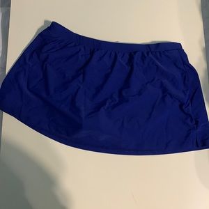 Blue swim skirt